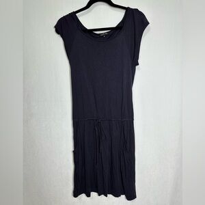 Max & Mia draw string navy dress - small